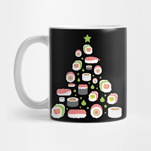 Funny Sushi Christmas Tree Mug